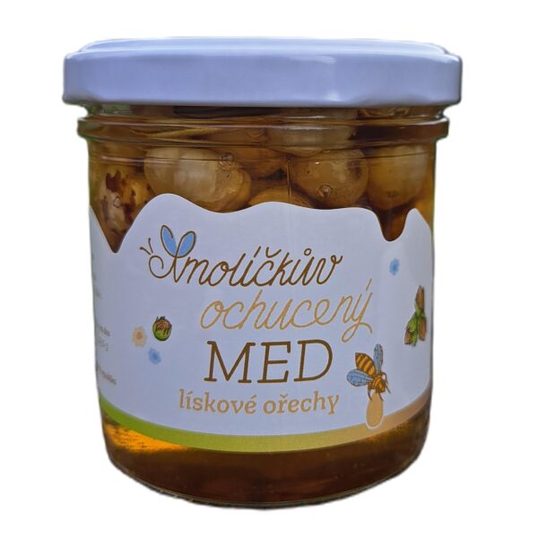 Lískové ořechy v medu z Krkonoš