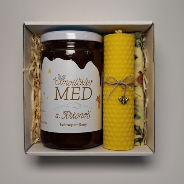Výběrový med 500g svíčka s ozdobou<br>výběr z druhů - Image 2